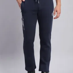 Monte Carlo Navy Regular Fit Printed Trackpants-image-73