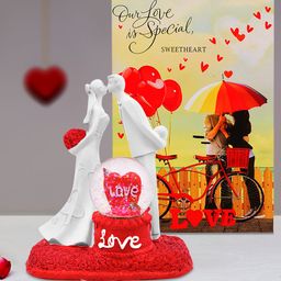 Archies Multicoloured Couple Figurine with Greeting Card-image-69