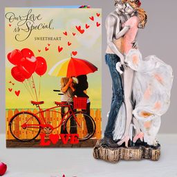 Archies Multicoloured Couple Figurine with Greeting Card-image-70