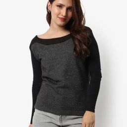 Campus Sutra Grey Textured Sweatshirt-image-16