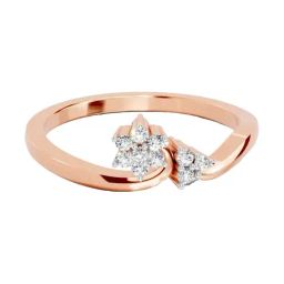 Sparkles Lab Grown Diamond 14k (585) Rose Gold Ring for Women-image-61
