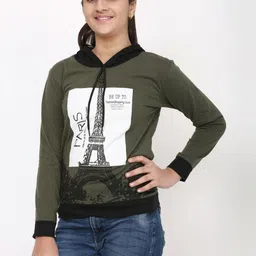 YYCLOTHING Unisex Kids Graphic Printed Hood Cotton T-shirt-image-56