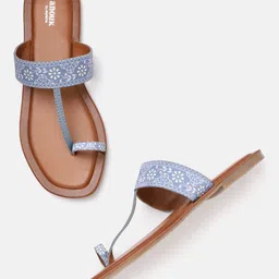 Anouk Women Printed One Toe Flats-image-31