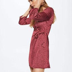 MANGO Abstract Printed Mini Dress-image-49
