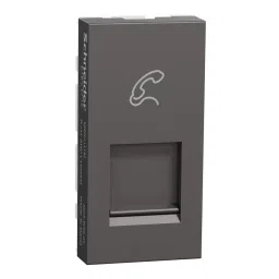 Schneider RJ11 Tel Shuttered Miluz ZeTa Warm Grey 1 Module, MZRJ111M_WG-picture-22