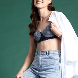 DressBerry Abstract Printed Full Coverage Anti Odour Heavily Padded Bra-14