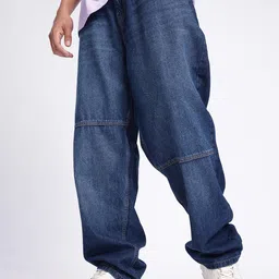 glitchez Men Urban Savvy Skater Fit Light Fade Jeans-image-32