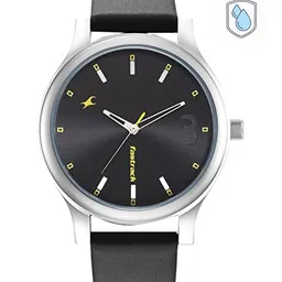 Fastrack Men Black Brass Dial & Leather Straps Analogue Watch 38069SL03-image-50