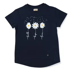 Gini and Jony Navy Blue Print High-Low Top-picture-52