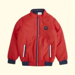 Pantaloons Junior Red Regular Fit Full Sleeves Jacket-picture-38