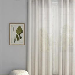 Fabindia Home Eesha White Cotton 5 ft Window Curtain-image-55