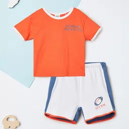 max Boys Printed T-shirt with Shorts-image-82