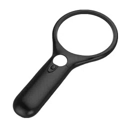 NS Black Plastic Magnifier with Torch for Laboratories-21