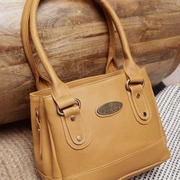 Fostelo Orange PU Structured Shoulder Bag-52
