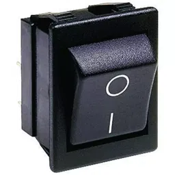 ARCOLECTRIC (BULGIN LIMITED) Switch, Rocker, Dpst, 20A, 250VAC, BlACk, C1350ALBB-602AW-14
