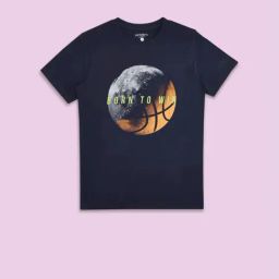 Pantaloons Junior Navy Cotton Printed T-Shirt-picture-8
