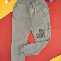 Pantaloons Junior Kids Grey Cotton Regular Fit Joggers-picture-14