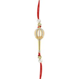 Malabar Gold & Diamonds BIS Hallmarked 14k Yellow Gold Mace Rakhi cum Pendant-image-26
