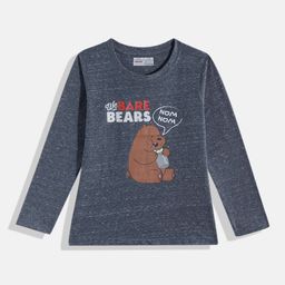 Eteenz Kids Girls We Bare Bears Printed T-Shirt-image-72