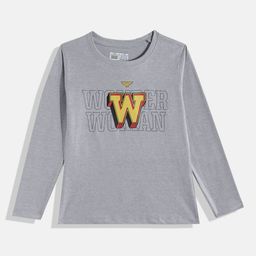 Eteenz Girls Wonder Woman Printed Pure Cotton T-shirt-image-28