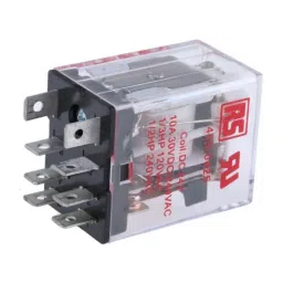 RS PRO Power Relay Plug In Mount 24 V DC Coil 10A Switching Current Model No. 4500425-5