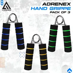 ADRENEX Set Of 3 Non-Slip & Anti-Skid Hand Grippers-image-76