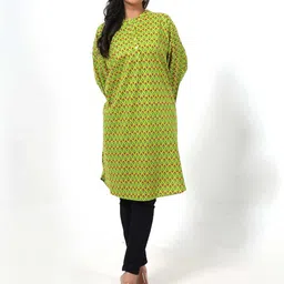 RANGRIWAZ Women Floral Printed Straight Cotton Kurta-picture-2