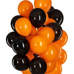 AMFIN Metallic Balloons Orange & Black - Pack of 25-image-96
