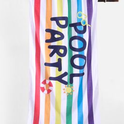 Pine Kids Cotton Woven Towel with Text Print L 124.5 x B 61 cm - Multicolour-image-75