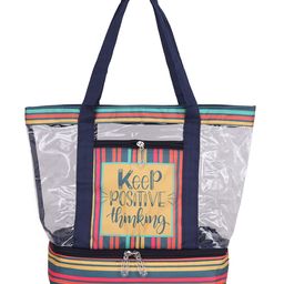 Echo Keep Positive Thinking Print Transparent Shoulder Bag.-image-18