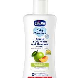 Chicco Baby Moments Gentle Bodywash & Shampoo with Green Apple & Peach - 100 ml-image-9