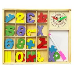 SUPER TOY Educational Wooden Number Board with 1-10 Numbers Learning, 1 Doodle Pen, Clock Time Recognition-image-53