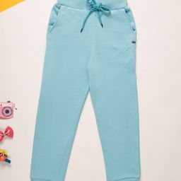 PURPLE UNITED KIDS Cotton Knit Solid Joggers - Light Blue-image-27