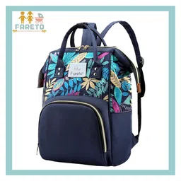 Fareto Premium Quality Diaper Bag for Mother Multipurpose Stylish Diaper Backpack -Navy Blue-picture-24