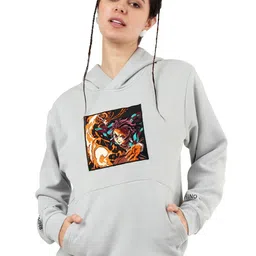RHINO CULT Women Graphic Printed Hooded Cotton Sweatshirt-picture-24
