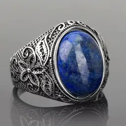 Peora Men Silver-Plated Stainless Steel Stone Studded Finger Ring-image-86