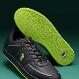 U.S. Polo Assn. Men's WAYLEN Black Casual Sneakers-image-2