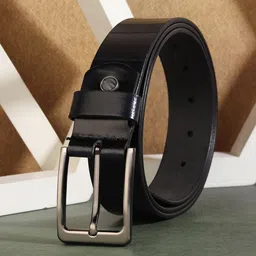 HENEDA Men Textured Leather Belt-image-56