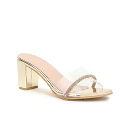 VALIOSAA Peep Toe Open Back Party Block Mules-4