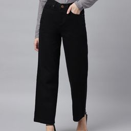 Xpose Women Comfort Wide Leg High-Rise Jeans-picture-47