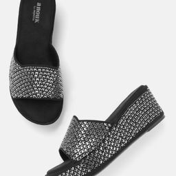 Anouk Embellished Open Back Flatform Heels-52