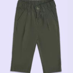 Pantaloons Baby Green Cotton Regular Fit Trousers-image-79