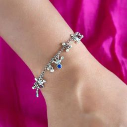 Shaya 92.5 Sterling Silver Mor Motif Bracelet for Women-image-76