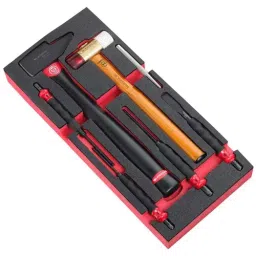 FACOM Foam Tool Tray Storage Inlay Black & Red, MODM.MI6-1