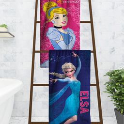 Athom Trendz Disney Kids Set Of 2 Printed 350 GSM Bath Towels-50