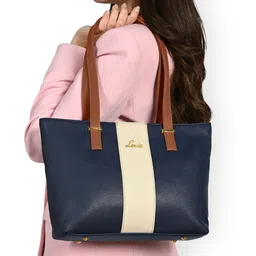 Lavie Colourblocked Structured Tote Bag-4
