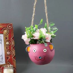 Aapno Rajasthan Basic Pink Terracotta Planters-23