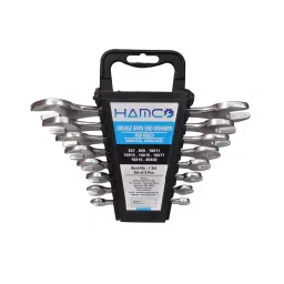 HAMCO Drop Forged Carbon Steel Double Open Ended Jaw Spanner Set, HIL-12 (Set of 12 Pcs)-image-61