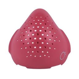 O2 Unisex Red Solid Protective Outdoor Mask-24