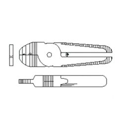 Vessel Crimping Blade Special Alloy Steel 126 mm Overall Length 335 g, N30ACD-picture-13